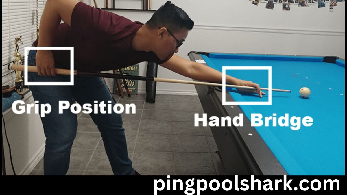 The Mastery of Grasping a Billiard Cue: Optimal Hand Placement, Grip, and Supporting Structure